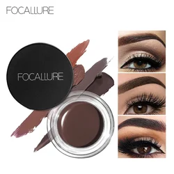 FOCALLURE-Gel EyebloggGel Imperméable, Longue Durée, Rehausseur de Sourcils, Crème Poudre, Maquillage Femme, Cosmétiques, 5 Couleurs