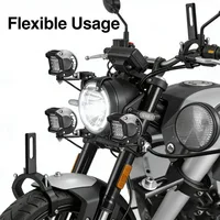 Motorcycle Auxiliary Led Lights Bracket Spotlight Headlight Fog Driving Lights Bracket Bike Fronnt Fork Bracket Clamp Fixation 5