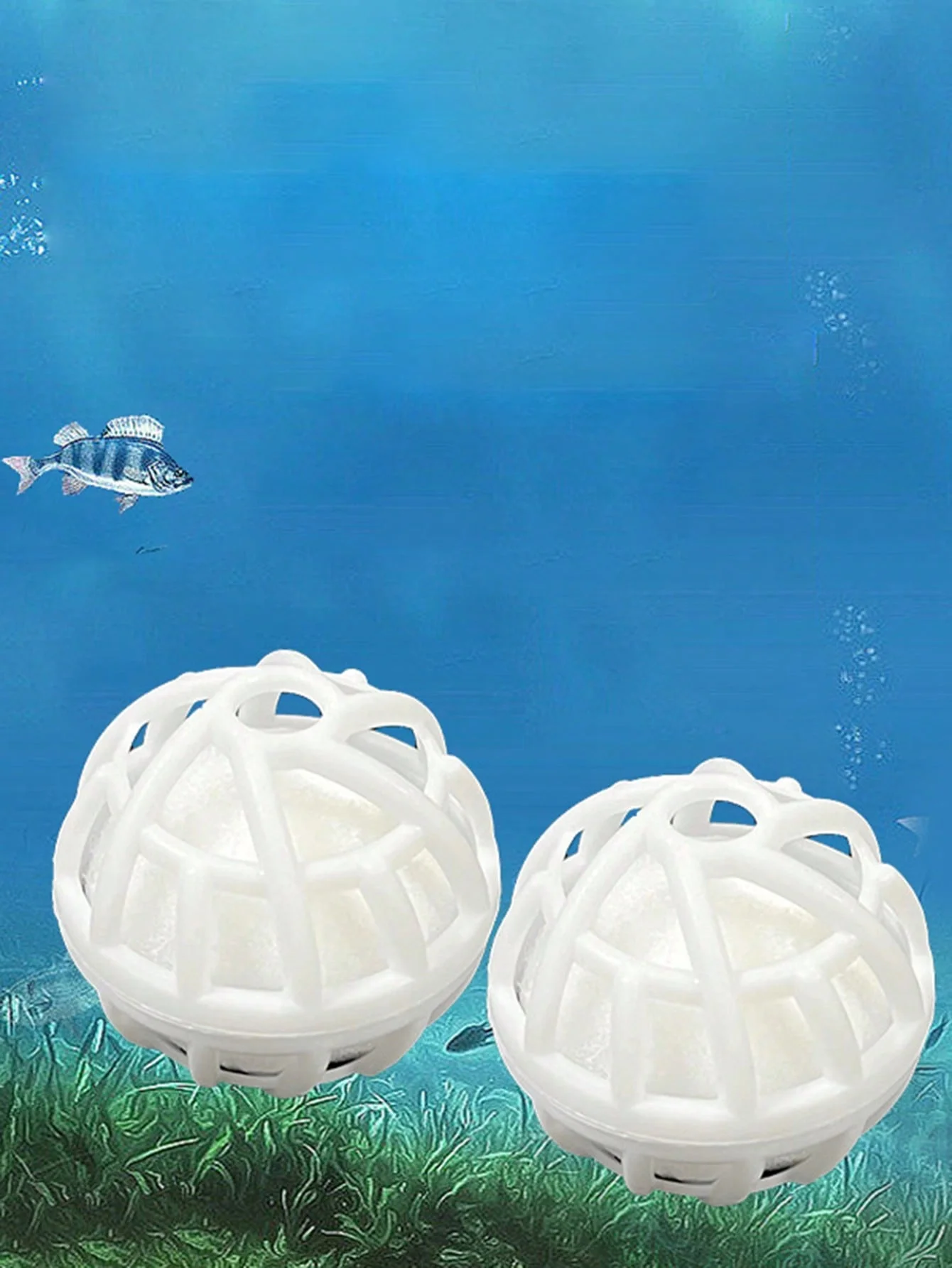 10pcs-Aquarium bio ball filter media, fish tank filter cotton sponge, air pump filter system accessories