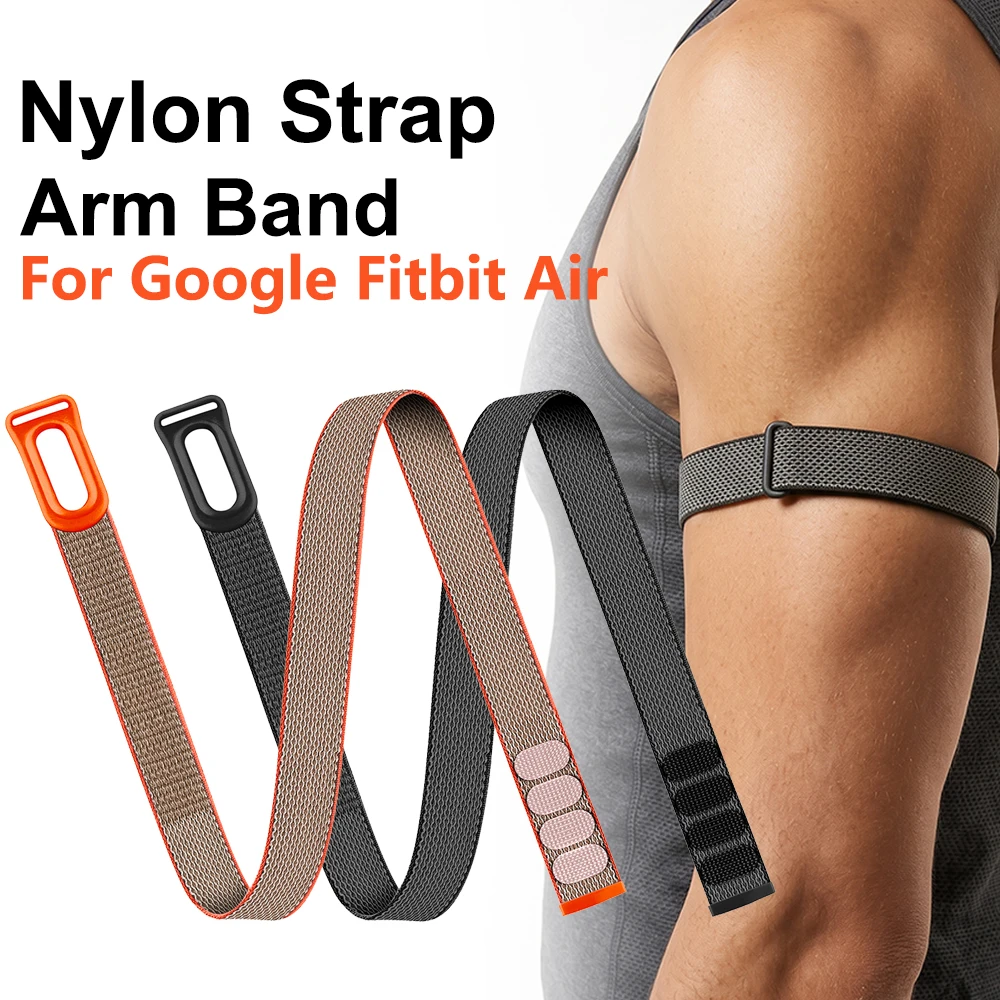 Image of Gewebtes Nylon-Oberarmband für Google Fitbit Air Bizepsbänder, Ersatzarmband-Zubehör