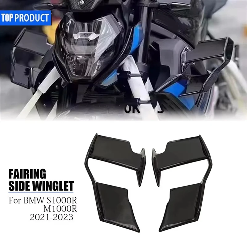 

Motorcycle Fairing Winglet For BMW S1000R M1000R 21-24 Windshield Wing Fairing Front Aerodynamic Spoiler-ABQA