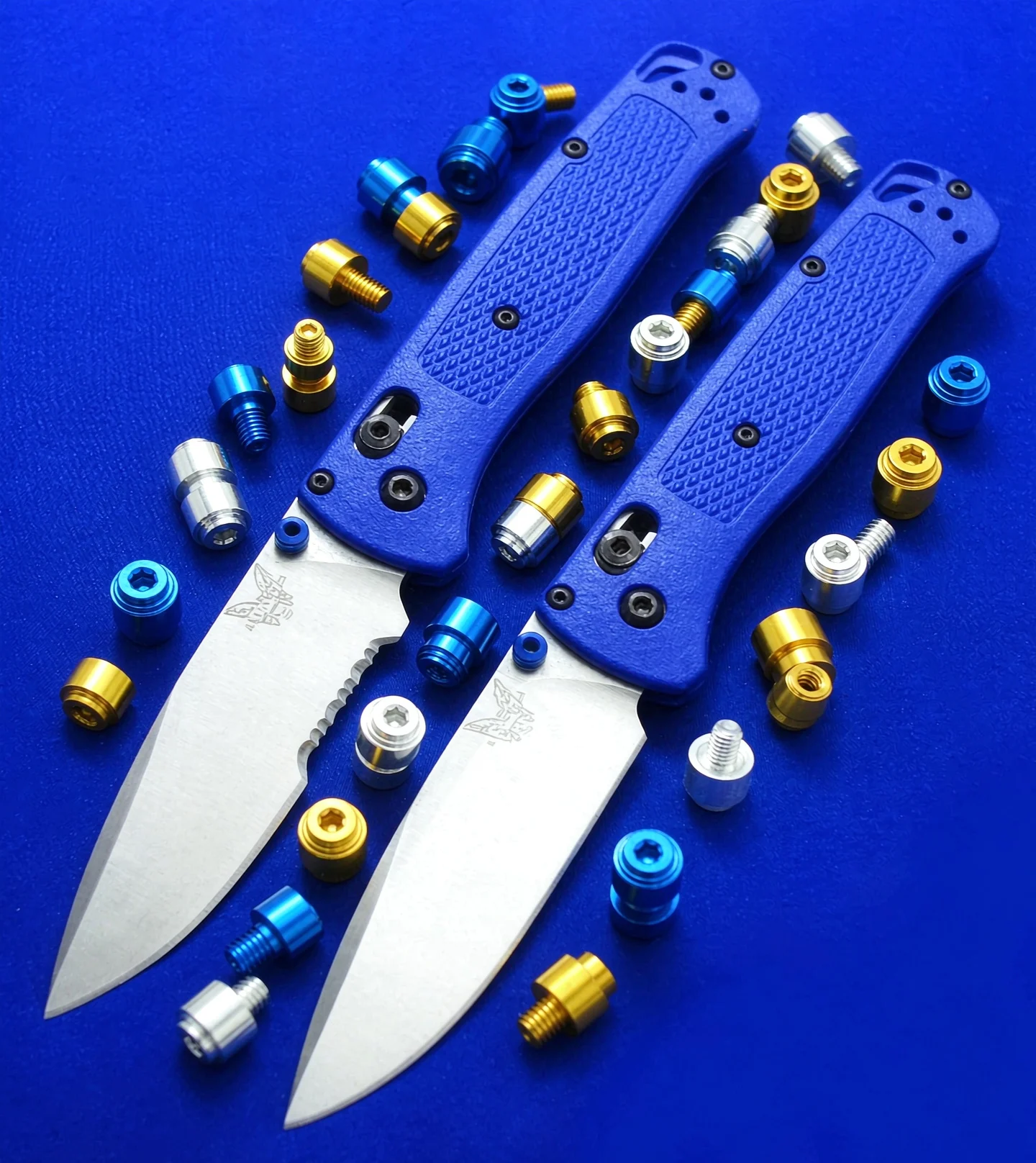 3 Colors CNC Aluminium Alloy Made Knife Replace Part Thumb Pushed Stud Screw for Benchmade Bugout 535 Knives DIY Making Nail