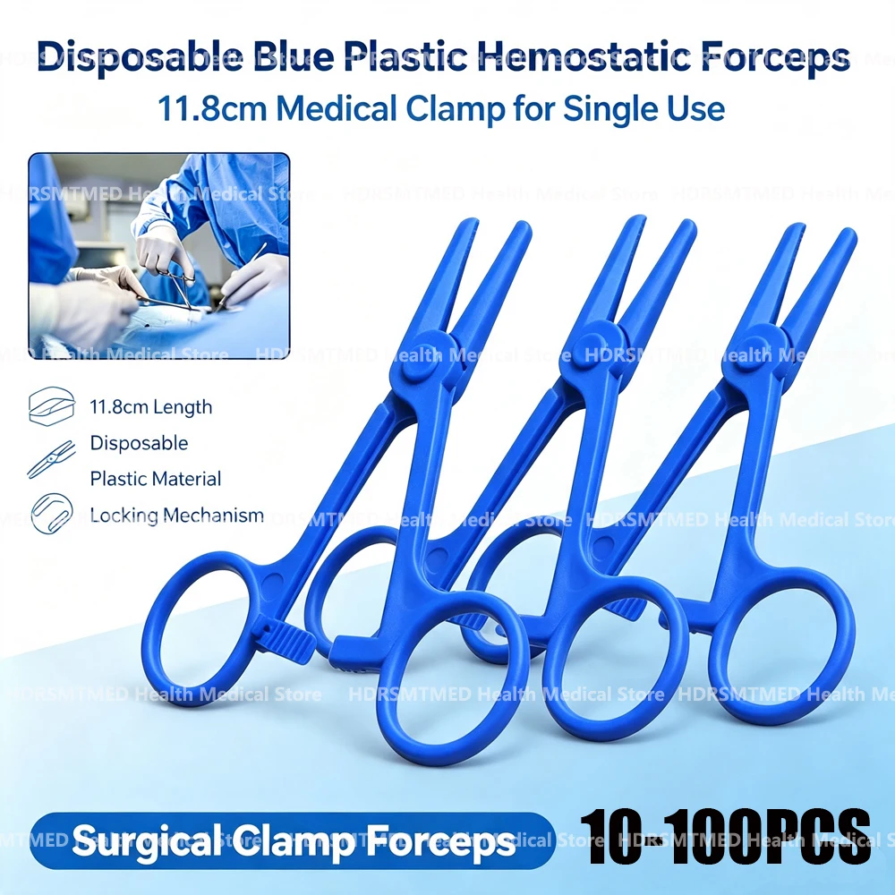 10-100PCS Disposable ABS Plastic Hemostatic Forceps Surgical Forceps Outdoor First Aid Tools For Nurse Care