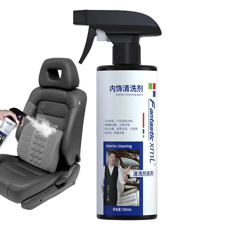 

Leather Car Seat Cleaner 500ml Leather Care Spray Cleaner Prevent Cracking/Fading Of Couches Stain Remover For Carpet Upholstery