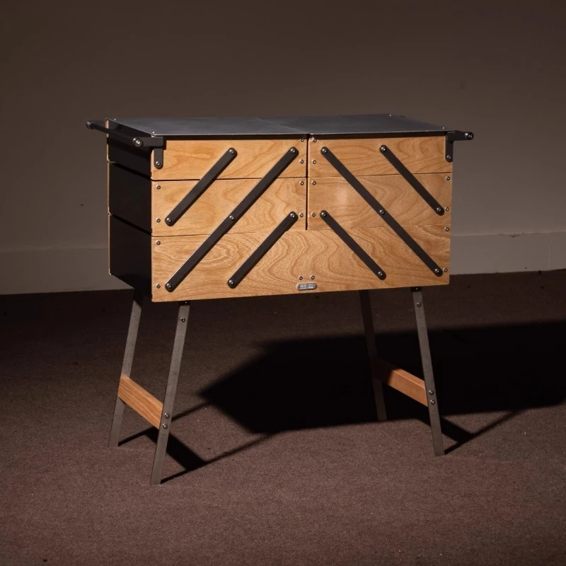 

Stainless steel solid wood tool cabinet