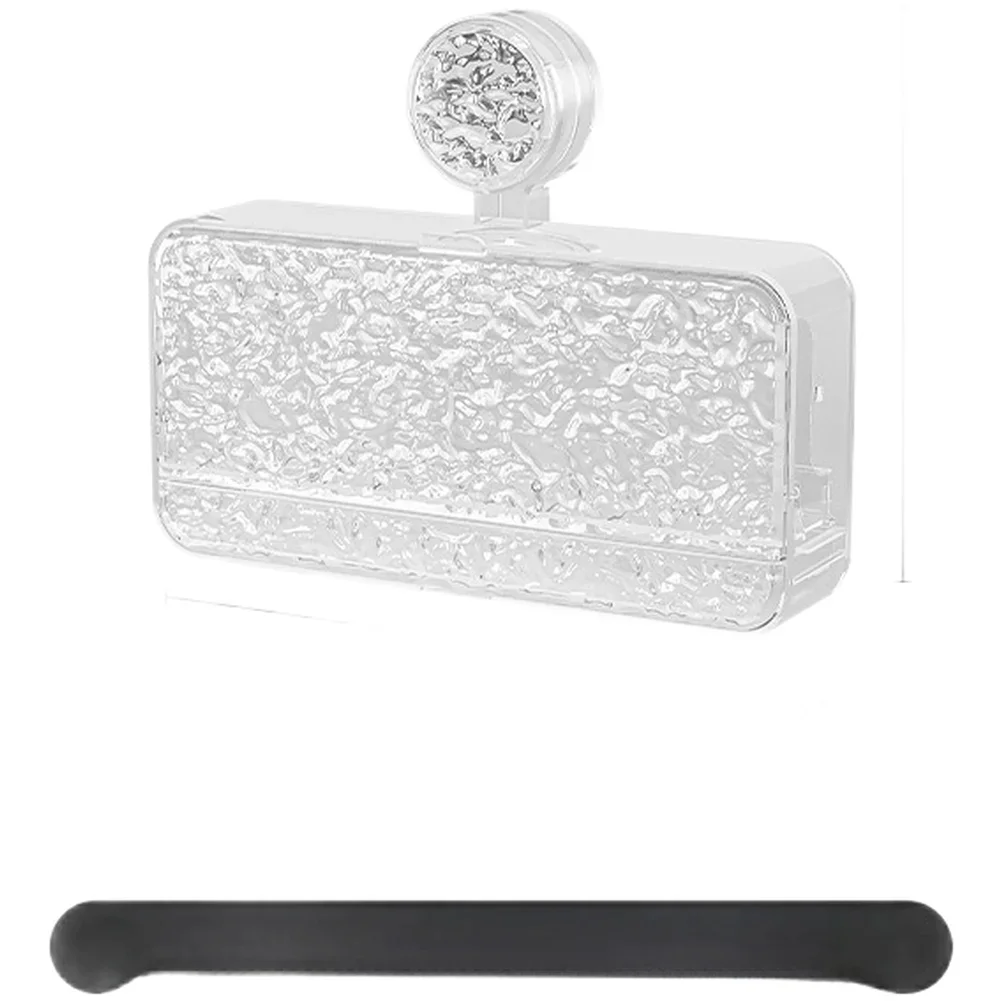 

1 шт., мыльница на присоске, настенный держатель для мыла без дрели с крышкой, мыльница из АБС-пластика для ванной комнаты, мыльница, оборудование для ванной комнаты