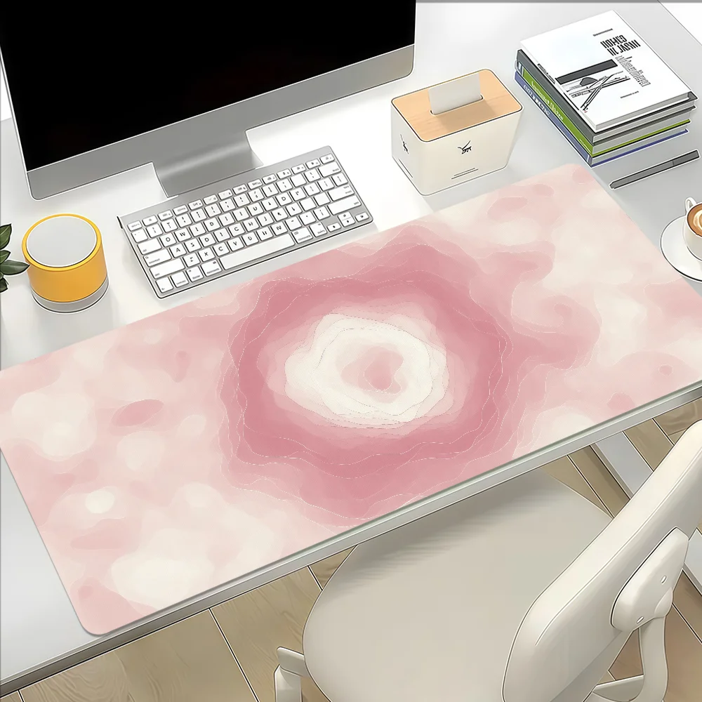 Mouse Pad Water Ripple Print Large Non-slip Lockedge Desktop Computer Desk Mat Keyboard Writing MousePad Office Gamer Student