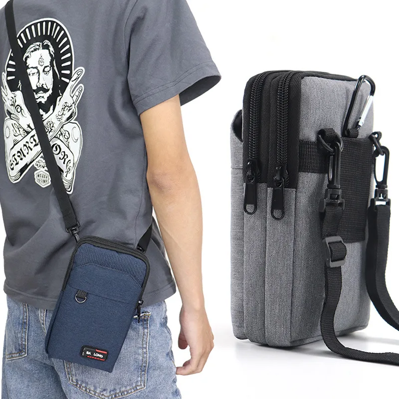 

New Mobile Phone Waist Bag Unisex Outdoor Wear Resistant Multifunctional Mini Crossbody Bag