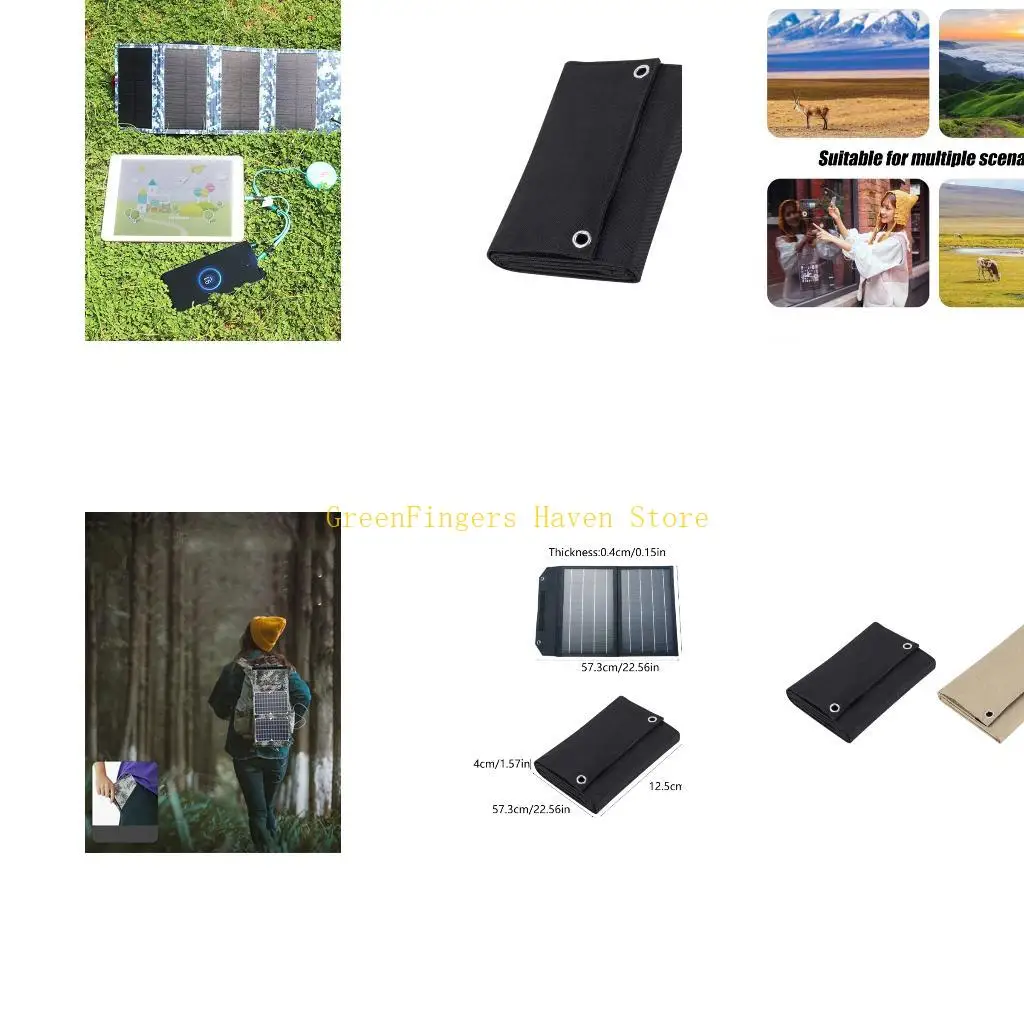 

F68D 7W Tall Power Solar Device Transportable Pliable With Double USB Outputs For Outdoor Electronics