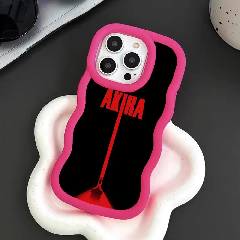 

Модный чехол Fashion Akira для iPhone 17 16 15 14 13 12 11 Air Pro Max Plus с волнистым краем, цветной, из ТПУ, для мобильных телефонов