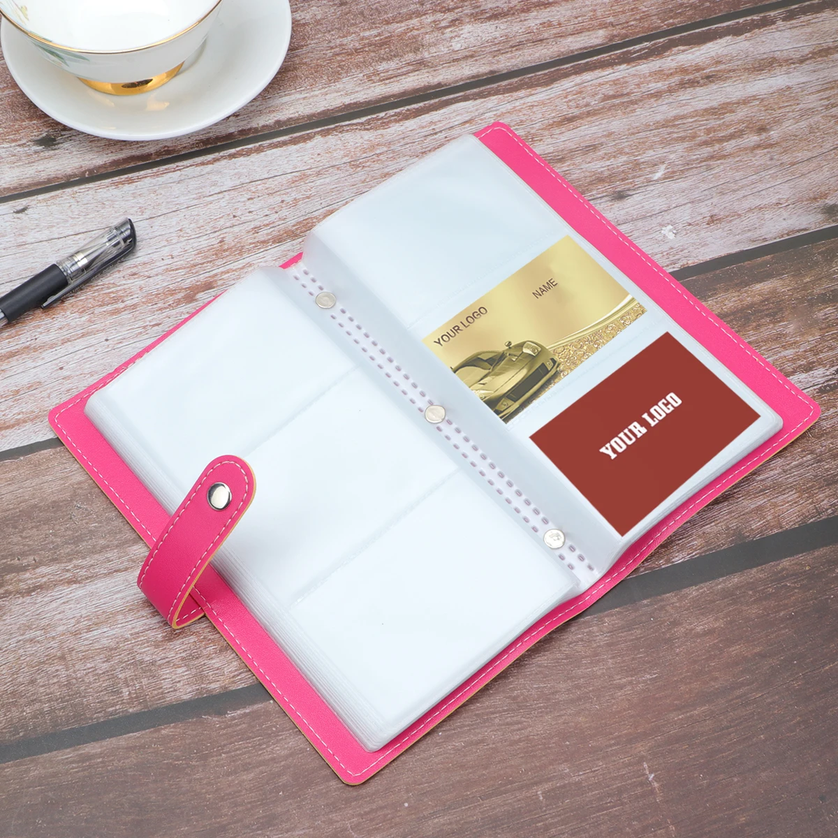 

Business Book Name Card Holder 120 Slots Organizer Multi-Functional Id Credit Card Keeper Membership Organizer