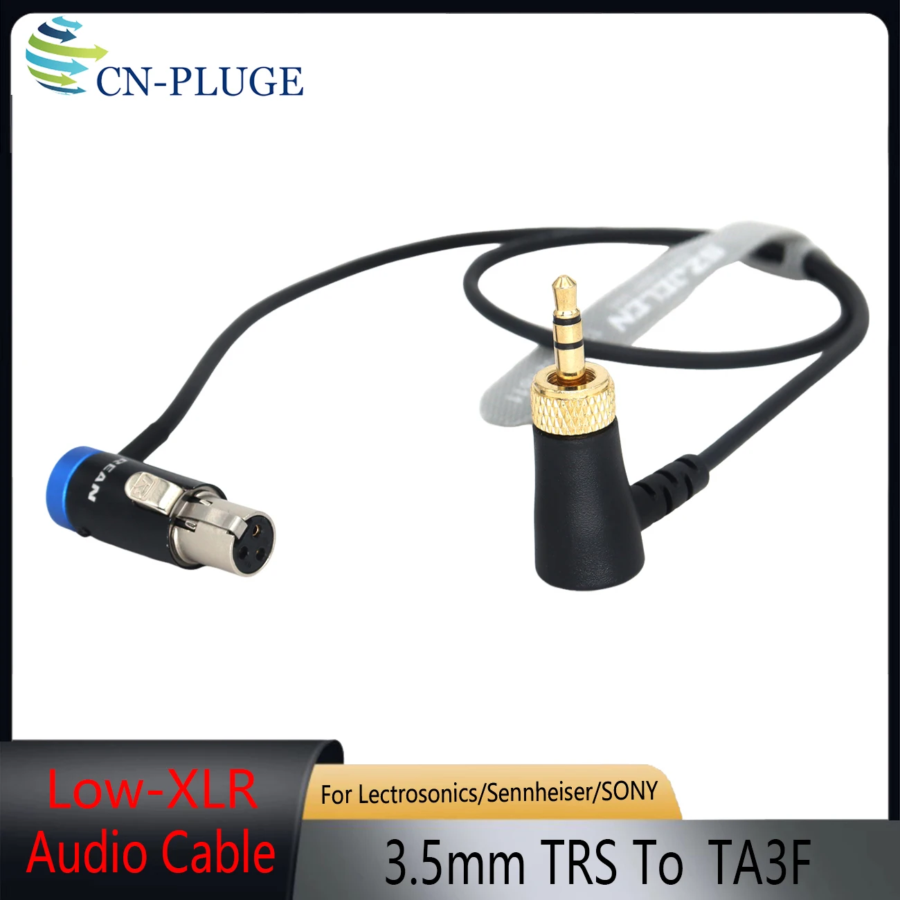 Lock 3.5mm TRS to Low Profile TA3F Mini XLR Audio Convert Cable For Sony UWP-D11 EK100 G4 Sound Devices 633 664 688/RED/Canon