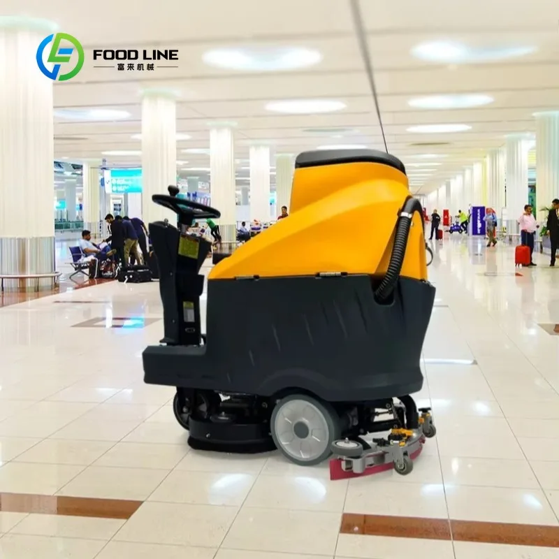 Custom High Efficiency M70 Riding Floor Scrubber, Electric Hard Floor Sweeper for Commercial Industrial Cleaning