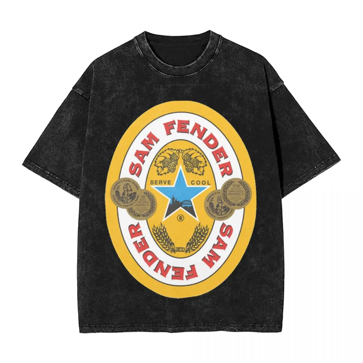 

Sam Fenders Washed T Shirts Streetwear Hip Hop Vintage T-Shirt Tees Tops for Men Women Short Sleeve Harajuku Graphic Printed