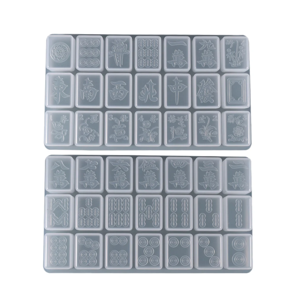 2pcs Crystal Epoxy Silicone Molds Flexible Craft Mold Resin Jewelry Home Decor Gift Mould for Creative