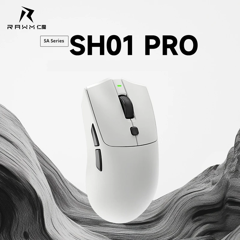 

RAWM SA-SH01PRO Gaming Mouse Wireless Bluetooth Tri-Mode 8k Hot Swap Lightweight E-Sports Gaming Mosue For PC Gamer Accessoires
