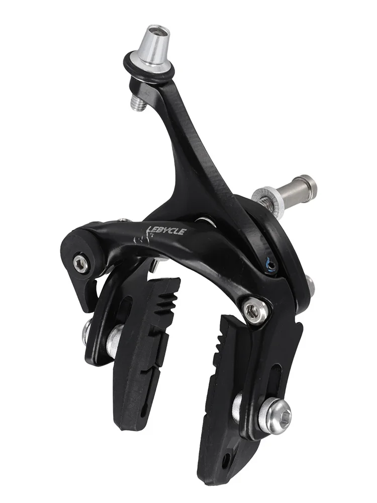 Dual Pivot Side Pull Brake Calipers for Road Bikes Adjustable Brake Blocks in Lightweight Aluminum Construction