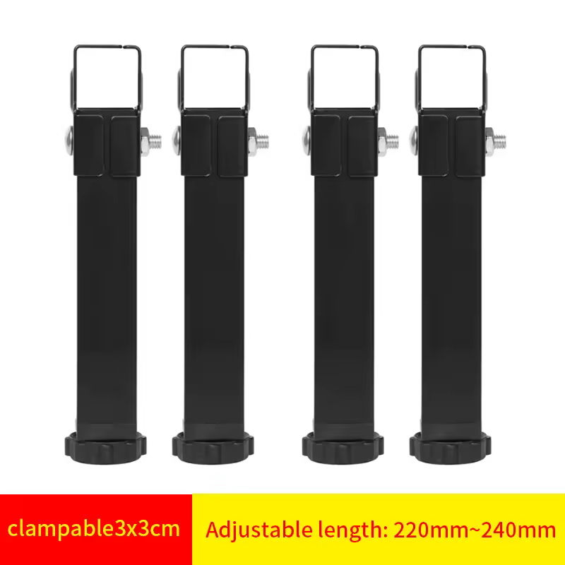 Ribbed frame bed leg support column 3 × 3cm clamping foot bed side support reinforced adjustable furniture foot bed bottom mute - Image 19