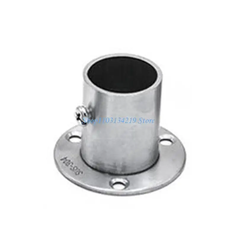 N5KC Stainless Steel Closet Wardrobe Rod Holder Socket End Support for Wardrobe Rod