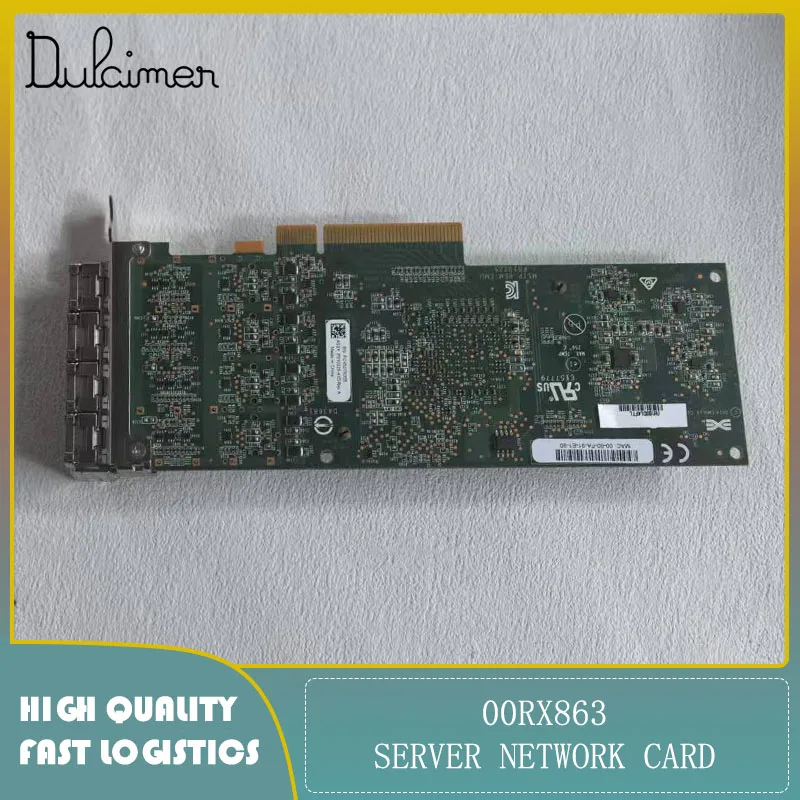 Server network card 00RX863 - PCIe3 4-port 10GbE SR Adapter USED