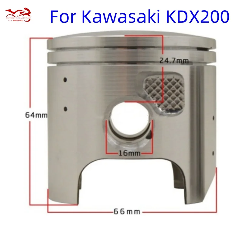 

66mm +25 +50 Motor Piston Rings Kit For KAWASAKI KDX200 R SR 1989-1999 2000 2001 2002 2003 2004 2005 2006 13001-1317 13008-1116