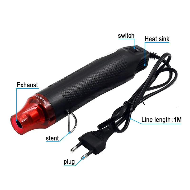 Imagem -05 - Casa Faça Você Mesmo Multi Purpose Heat Tool Soft Ceramic Hot Air Gun Removendo Preço Adesivos Embossing Selado 220v