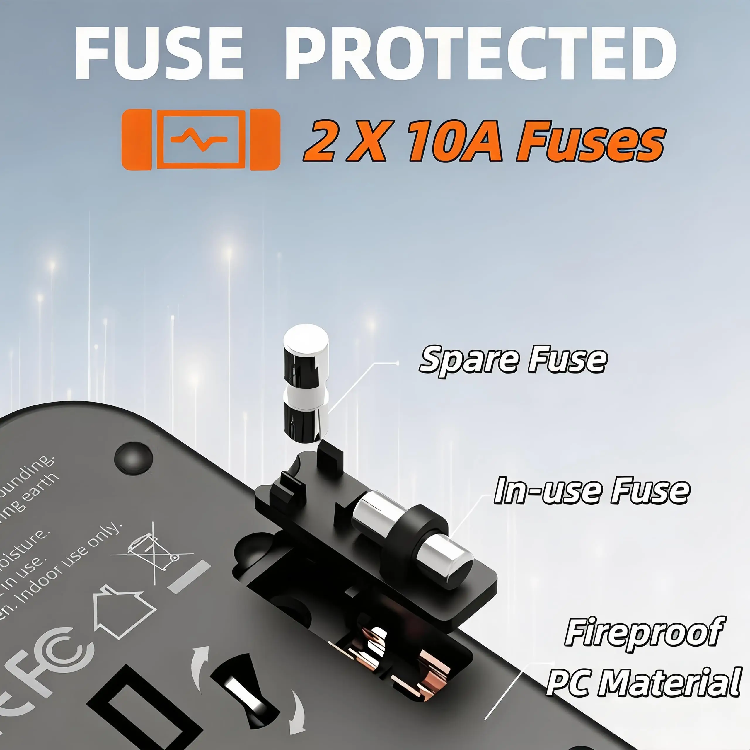 Universal Travel Adapter 35W Fast Charge 6-in-1 1 AC + 5 USB Ports PD QC3.0 100-240V Worldwide Power Plug.