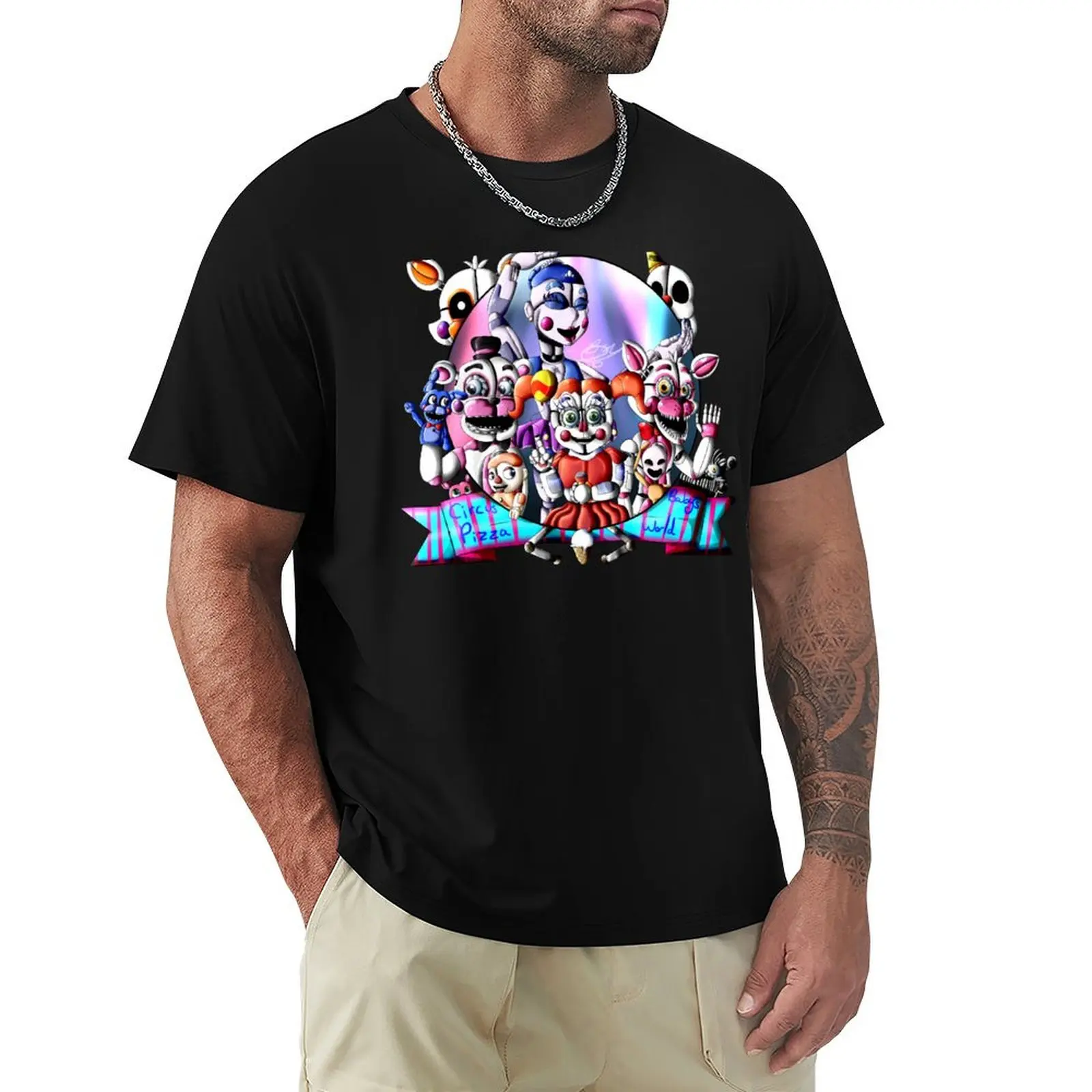 Circus Baby's T-Shirt Basic Plain Short Sleeve Crew Neck Tee