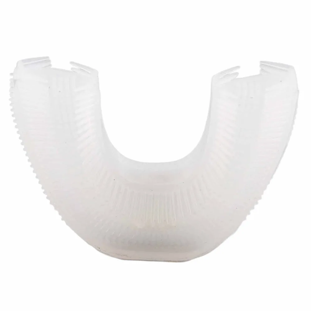 360-Degree Cleaning U-Shaped Toothbrush Head Waterproof Replacement Silicone Brush Head Silicone Automatic Toothbrush Head Home