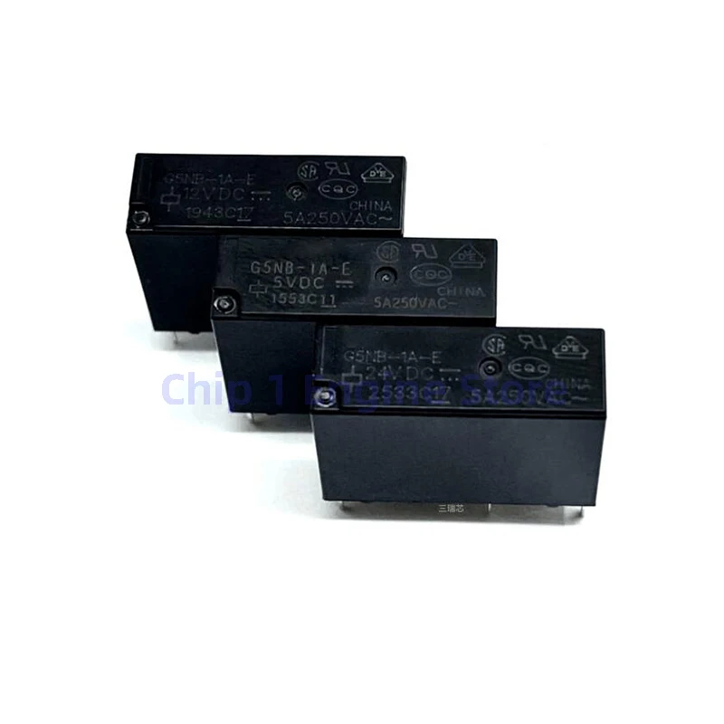 5/10PCS New&original power relay G5NB-1A-E-5VDC 12VDC 24VDC DC5V DC12V DC24V 5A 4PIN relay