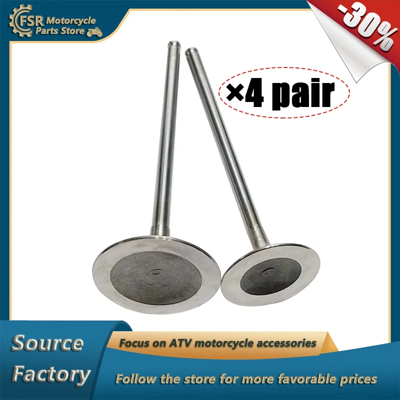 INTAKE &  EXHAUST VALVE ASSY,FOR BMW F800GS F850GS ADV F900GS SF F900R F900XR A2 K80 K81 K82 K83 K84,P/N:11349457142 11349457143