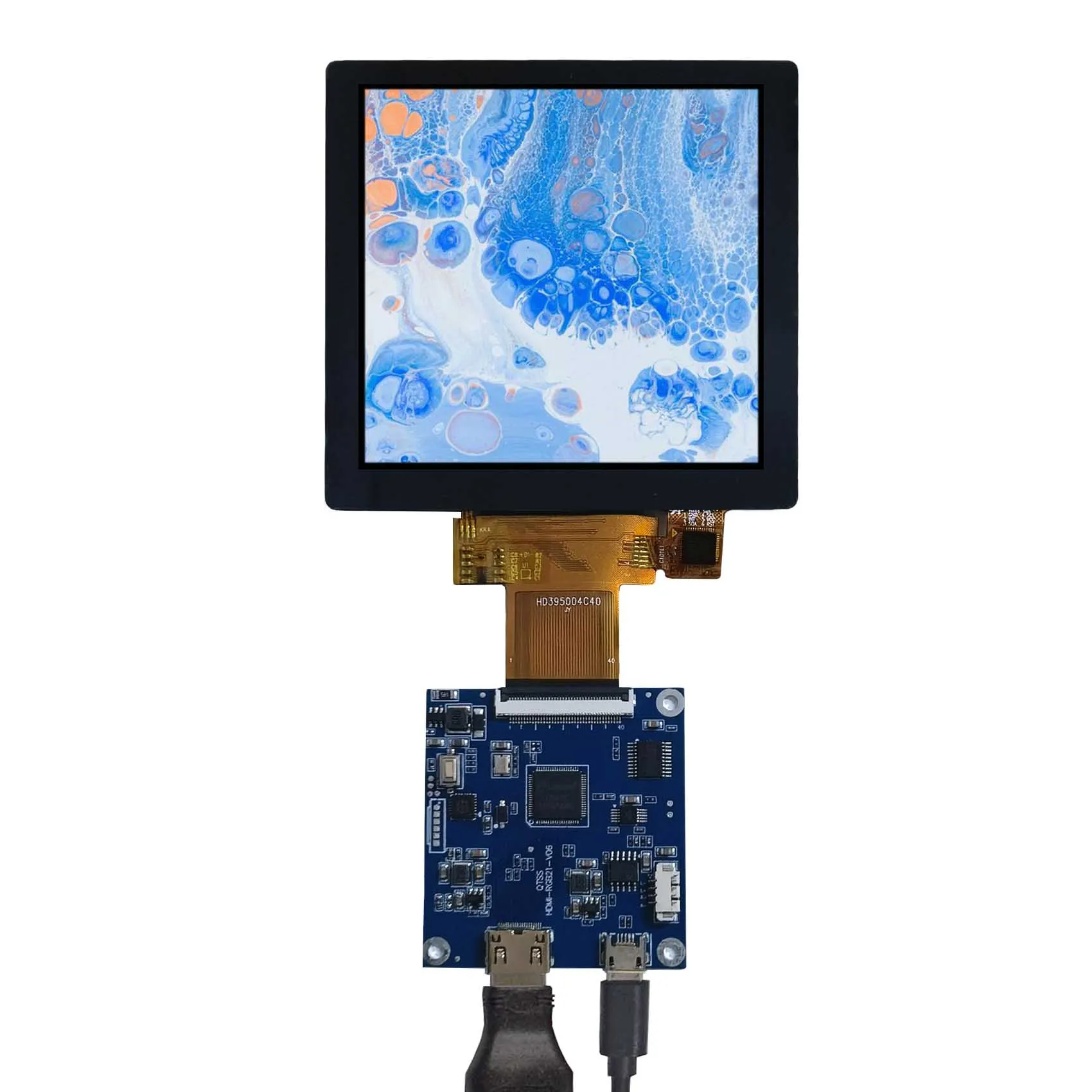 Square Screen Lcd Capacitive Touch Panel Pc Board Mipi Lcd Display Touch Screen Panel 3.95Inch 720X720 Square Lcd Panel - view 2