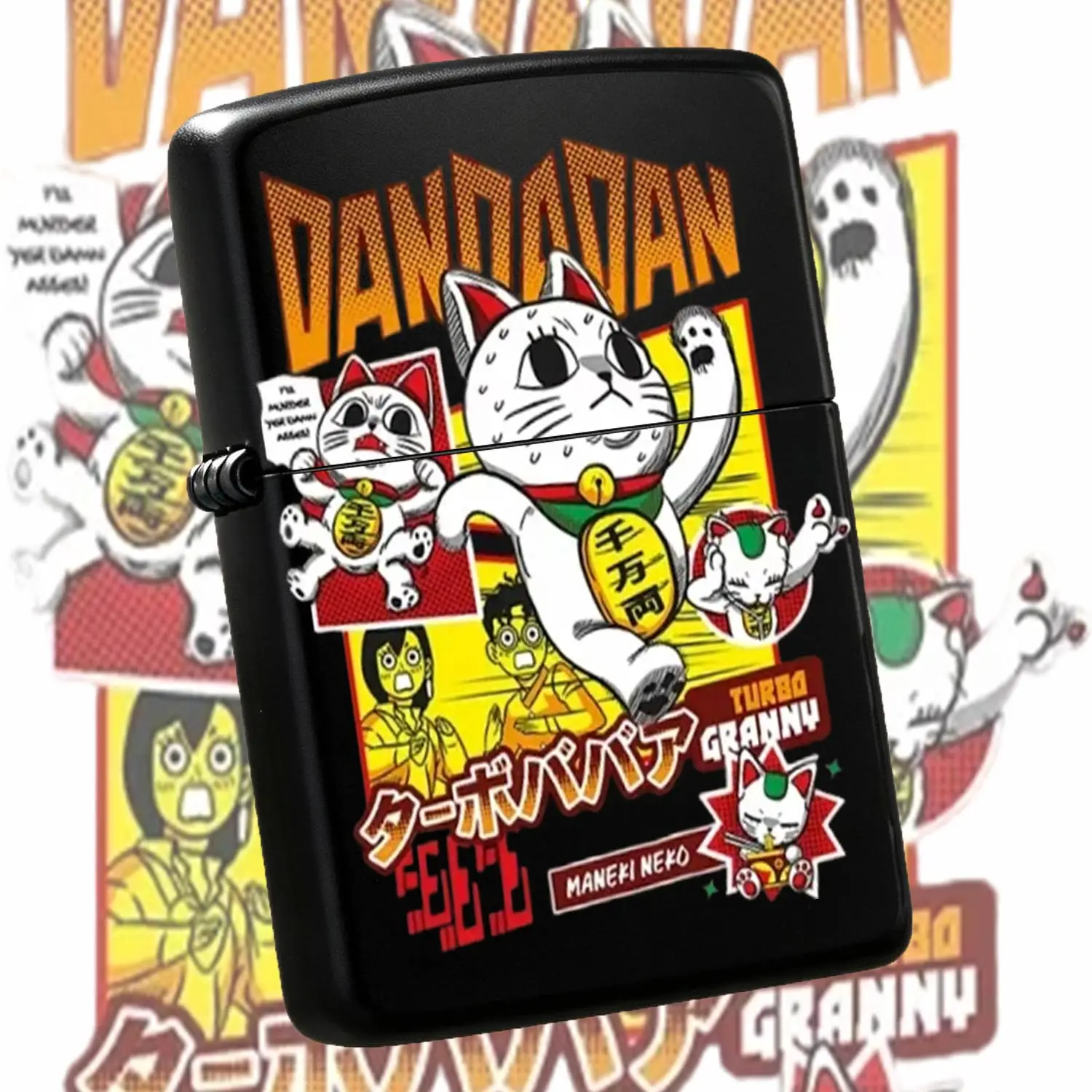Dandadan Anime Themed Maneki Neko Patterned Portable Daily Carry Item Cool Cartoon Turbobaba Surrounding Accessory Perfect For Gifting To Otaku Friends Suitable For Various Scenes Including Outdoor Gathering Commute And A Humorous And Inter