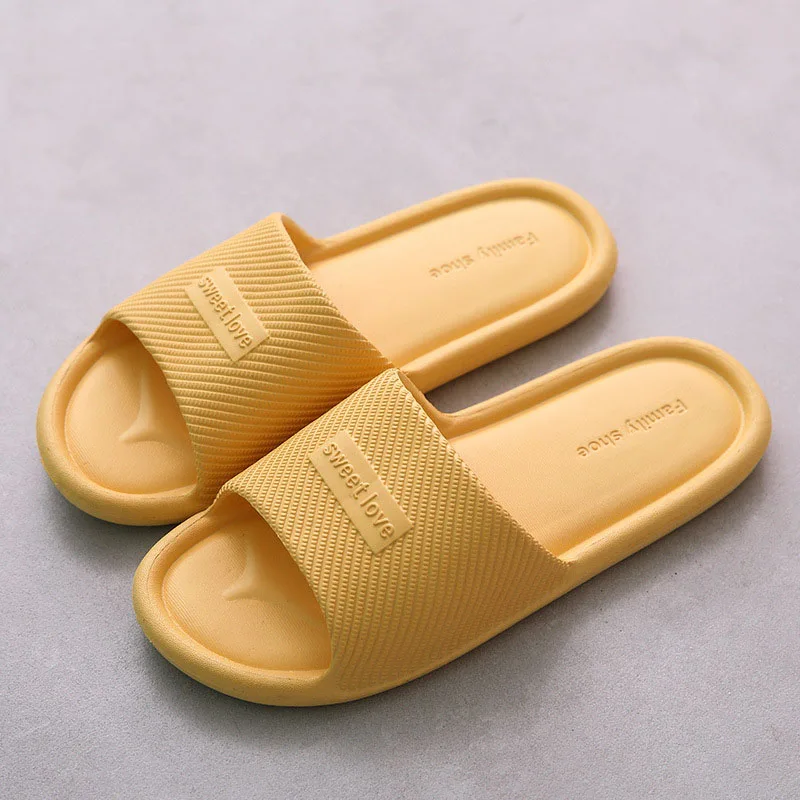 Summer Bathroom Slippers Men Women Non-slip fashion Slides Indoor House EVA Slippers Woman Couples at Home Happy Flops LX021