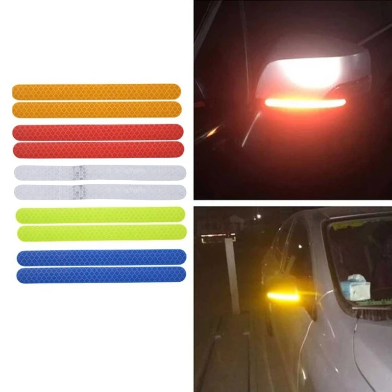 2Pcs Universal Car Door Protector Sticker Remind Anti-Collision Strips Drop Shipping