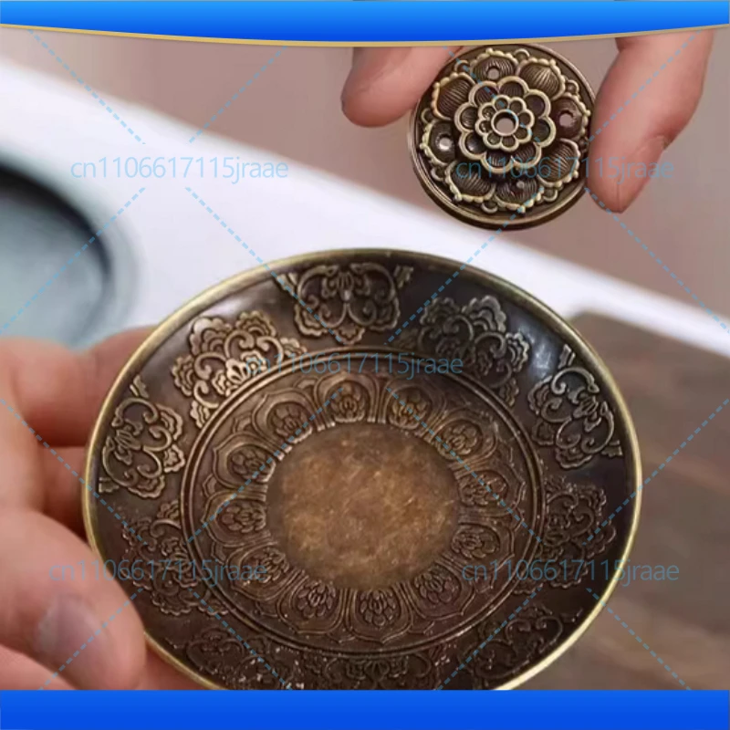 Dragon and Phoenix Bronze Incense Tray Twelve Zodiac Antique Thread Incense Holder Coil Incense Burner Indoor Sandalwood Stove