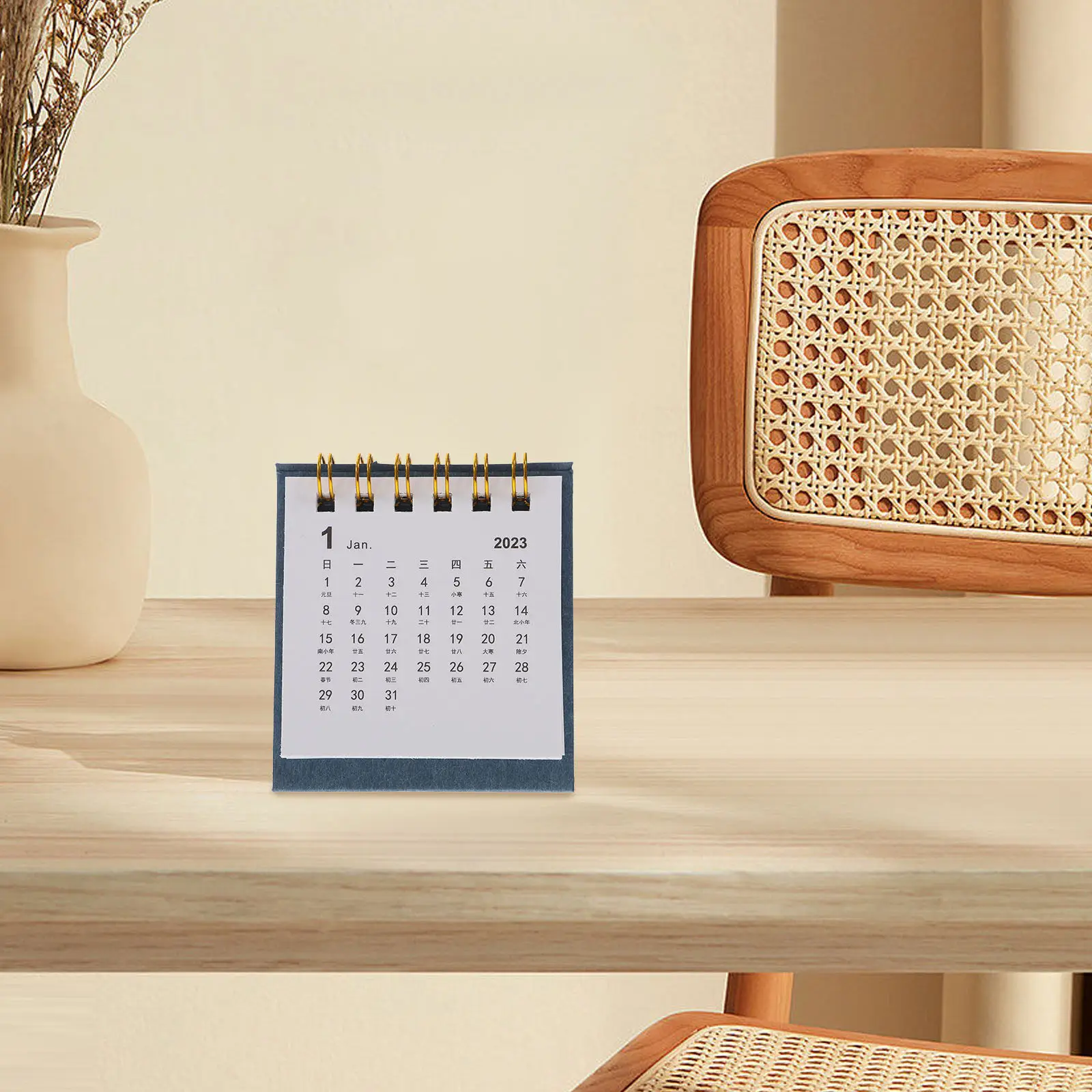 

1Pcs Mini Paper Calendar 2022 Desktop Standing Office Planner Memo Small Tabletop Simple Design Office Home Decor Organizer