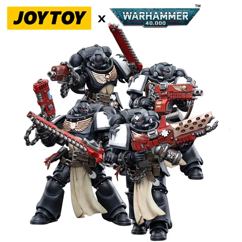 JOYTOY 1/18 Actionfigur 40K Black Templars Squads Anime Collection Militärmodell