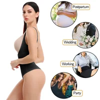 Women Shapewear Bodysuit New Tummy Control Shapewear Waist Trainer Thong Body Shaper Colombian Fajas Slimming Underwear - Image 6