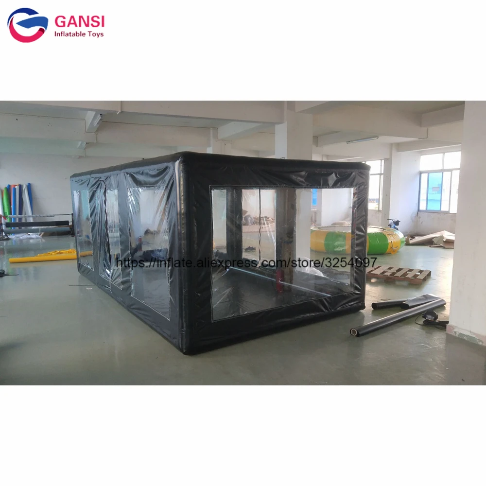 Funny dust-proof inflatable car show case airtight inflatable car garage tent for cover