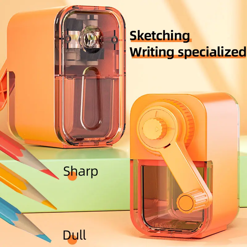 Student Helical Blade Fast Sharpen Kids School Stronger Manual Pencil Sharpener For Color Pencil