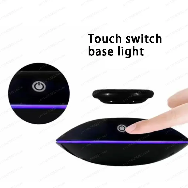 Magnetic levitation ornament rotating display stand tray model gift figure toy DIY accessories black technology base