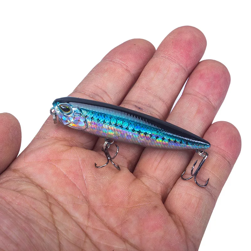 New stock available 1pcs Long-Cast 6.5cm/6g Pencil-Style Floating Surface Lure for Saltwater & Freshwater Fishing