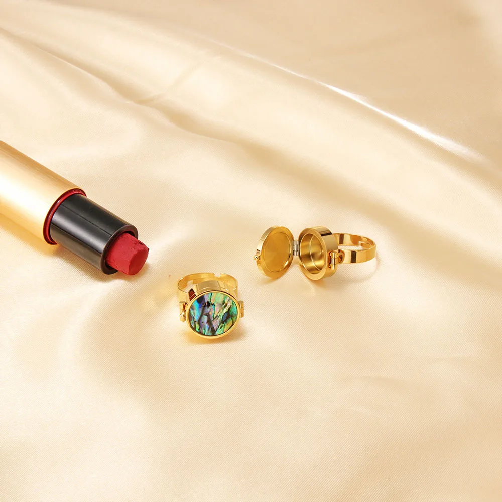 Versteckter Lippenstift 18K Edelstahl-Armband für Damen, einzigartiger wasserdichter Lippenbalsam-Halter, Kette, Party- und Alltagsschmuck, kreatives Geschenk – Detail 10