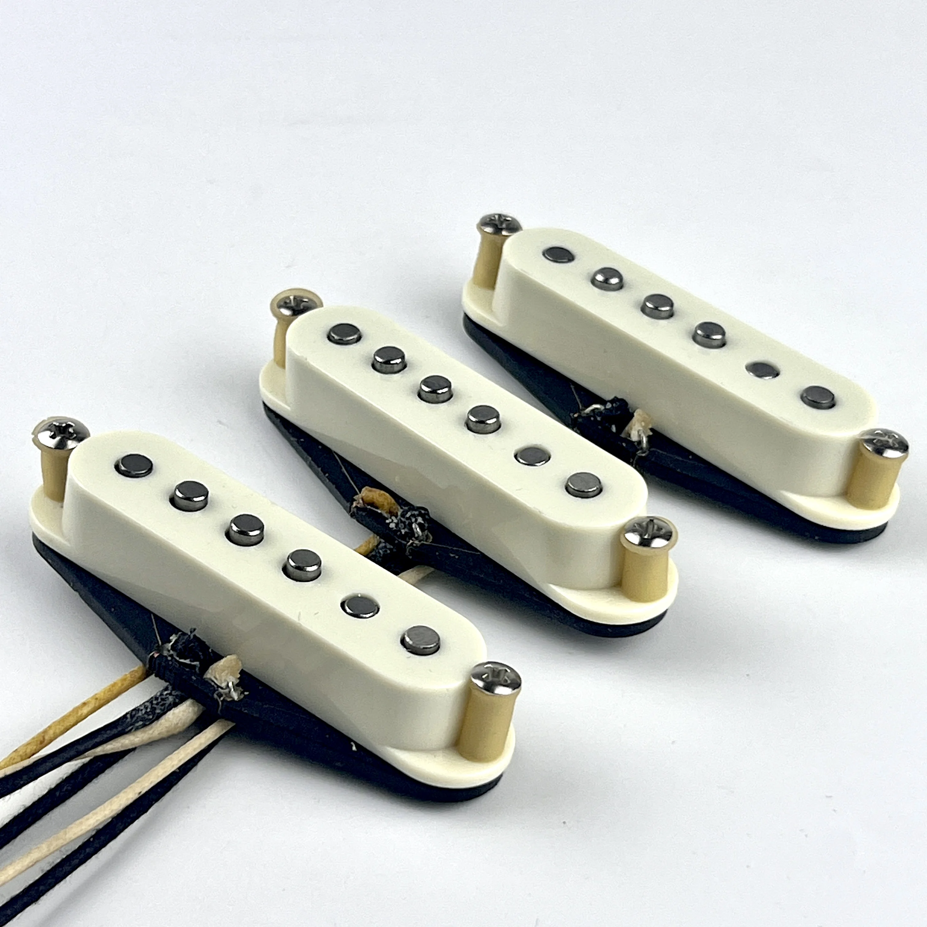 Alnico 5 Handwound Guitar Pickups, Single Coil for ST Guitar, Vintage, 1960 SSS, N, M, B, ST Guitar