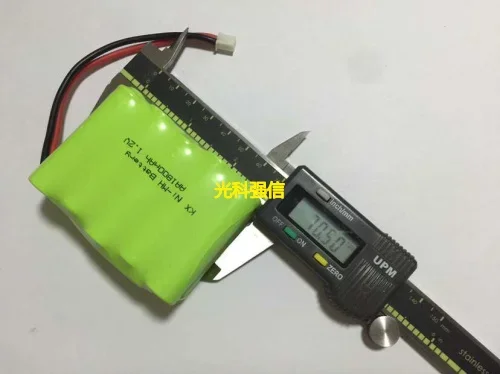 Nuevo auténtico 12V AA 1800MAh batería de níquel hidrógeno NI-MH placa de circuito juguete médico 2,54 cabeza