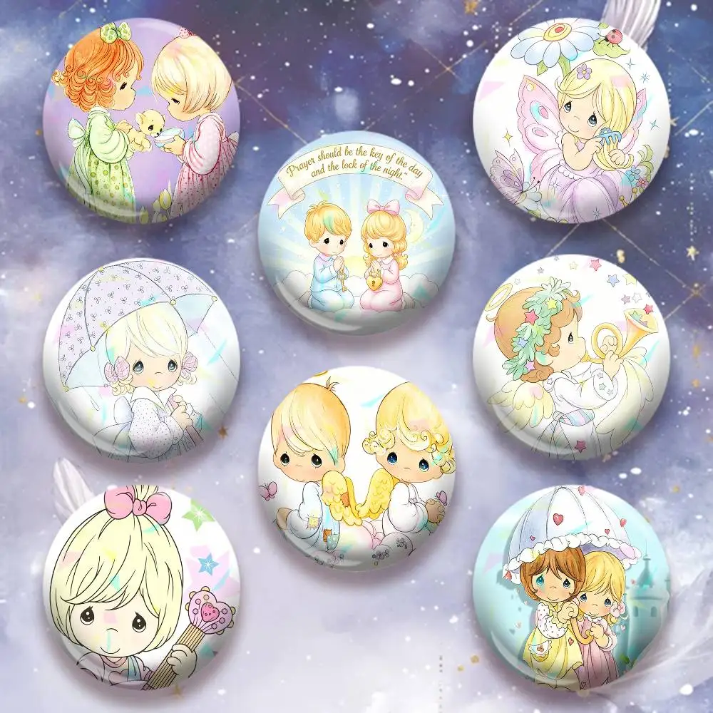 Precious Moments  Icon Badge Handmade Tinplate Brooch for Chest Ornament Gifts Easter decorations