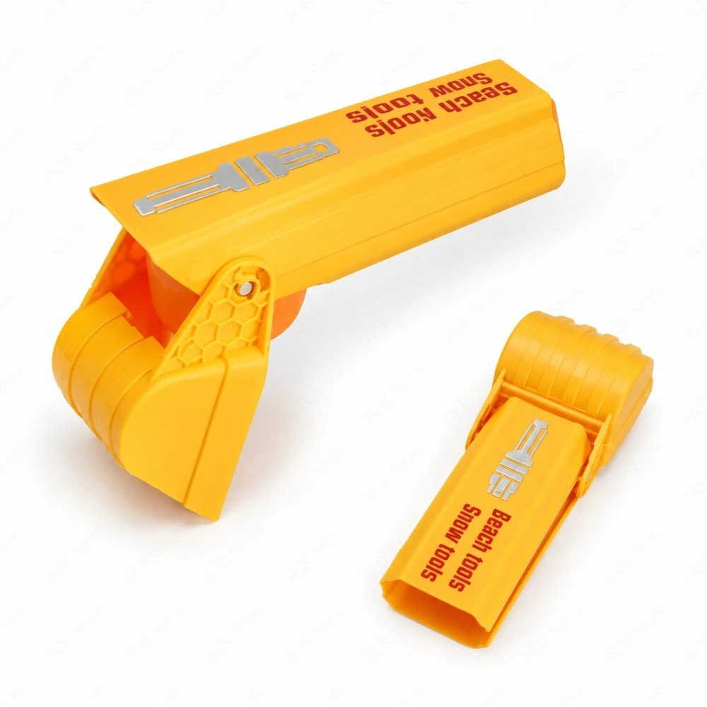 

Sand and Snow Shovel Heavy Duty Plastic Digging Tool Bright Orange Hand Scoop for Beach Snow Removal and Outdoor Activities