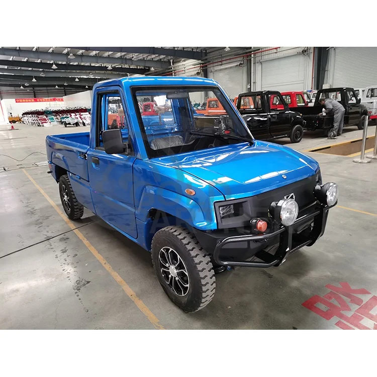 Low speed Chinese brand 45km/h electric pickup utility small electric truck with L7e certificate mini EU electric pickup truck