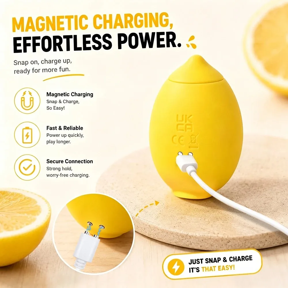 Lemon Sucking Vibrator Nipple Stimulator Vibrating Egg Vacuum Suction Oral Clit Massager Masturbator Sex Toy for Women view 4